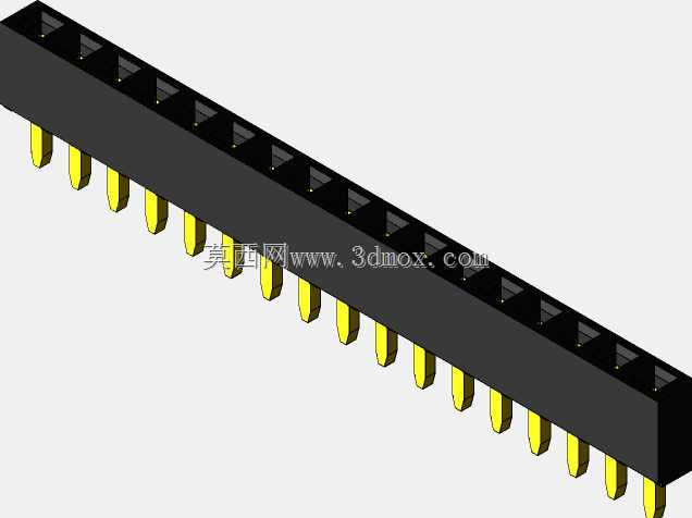 销头-内螺纹-2.54 mm-不同的销编号