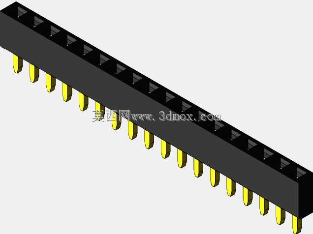 销头-内螺纹-2.54 mm-不同的销编号