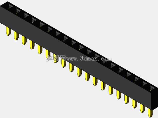 销头-内螺纹-2.54 mm-不同的销编号