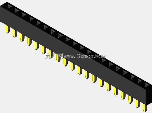 销头-内螺纹-2.54 mm-不同的销编号