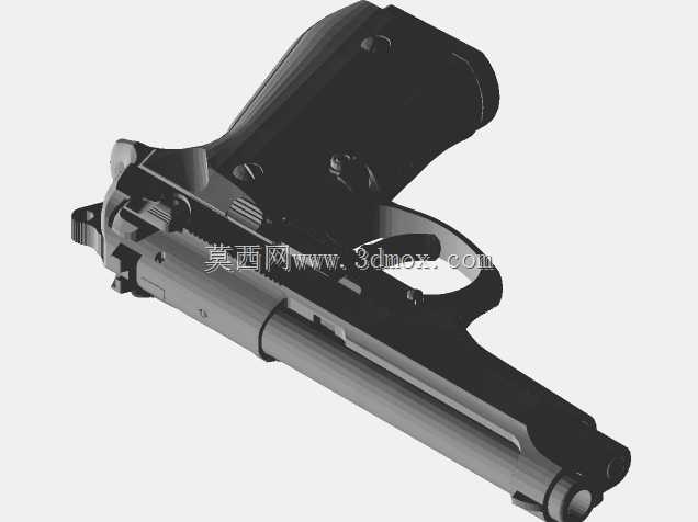 Beretta M9完整装配网(OBJ\u0026 STL)