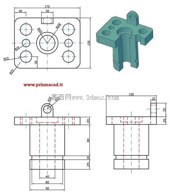 CAD PO��PVԲ���ε���֧��/Soporte de Base cilindrica PO��PVPrismacad.it Autodesk Inventor Pro