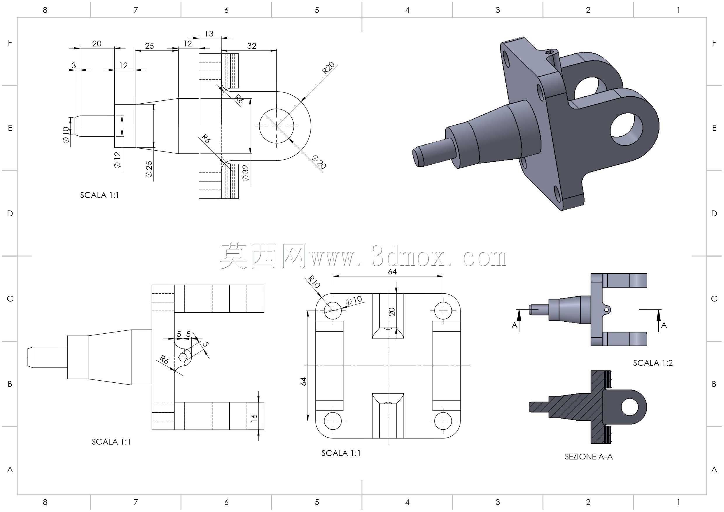 CAD练习68 Autodesk Inventor Pro