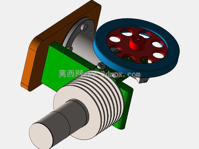 SolidWorks中的斯特林发动机