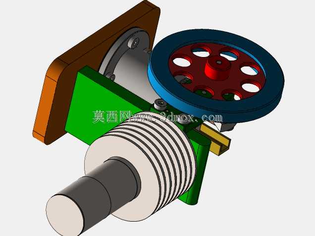 SolidWorks中的斯特林发动机