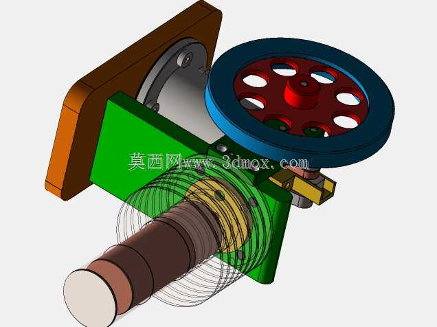 SolidWorks中的斯特林发动机