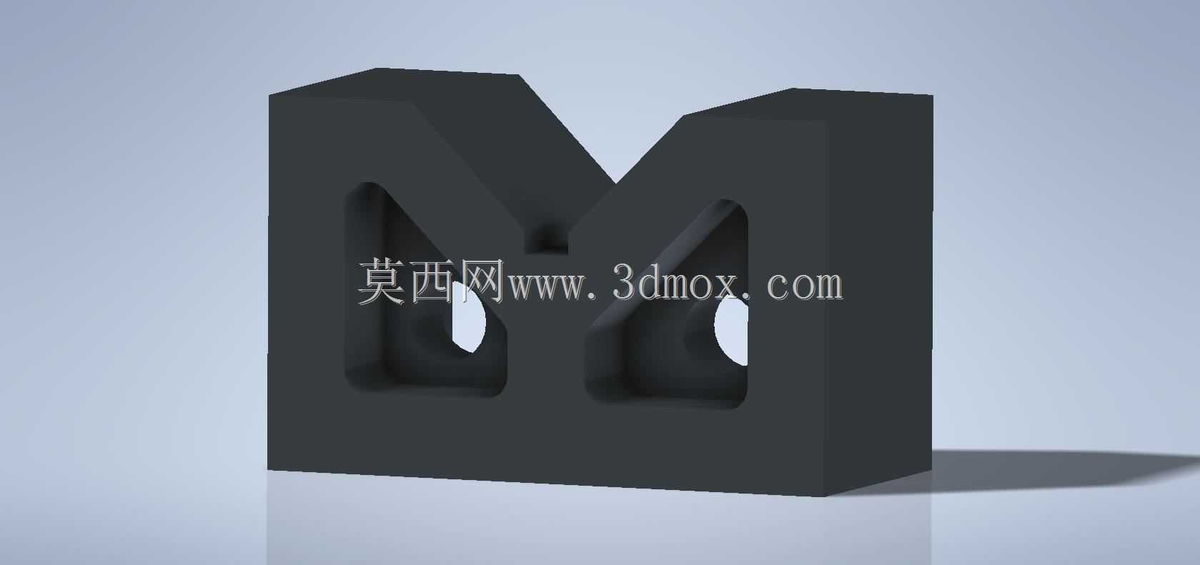 CADʵ��������ƣ�Vee Block��90��, ����Autodesk Inventor