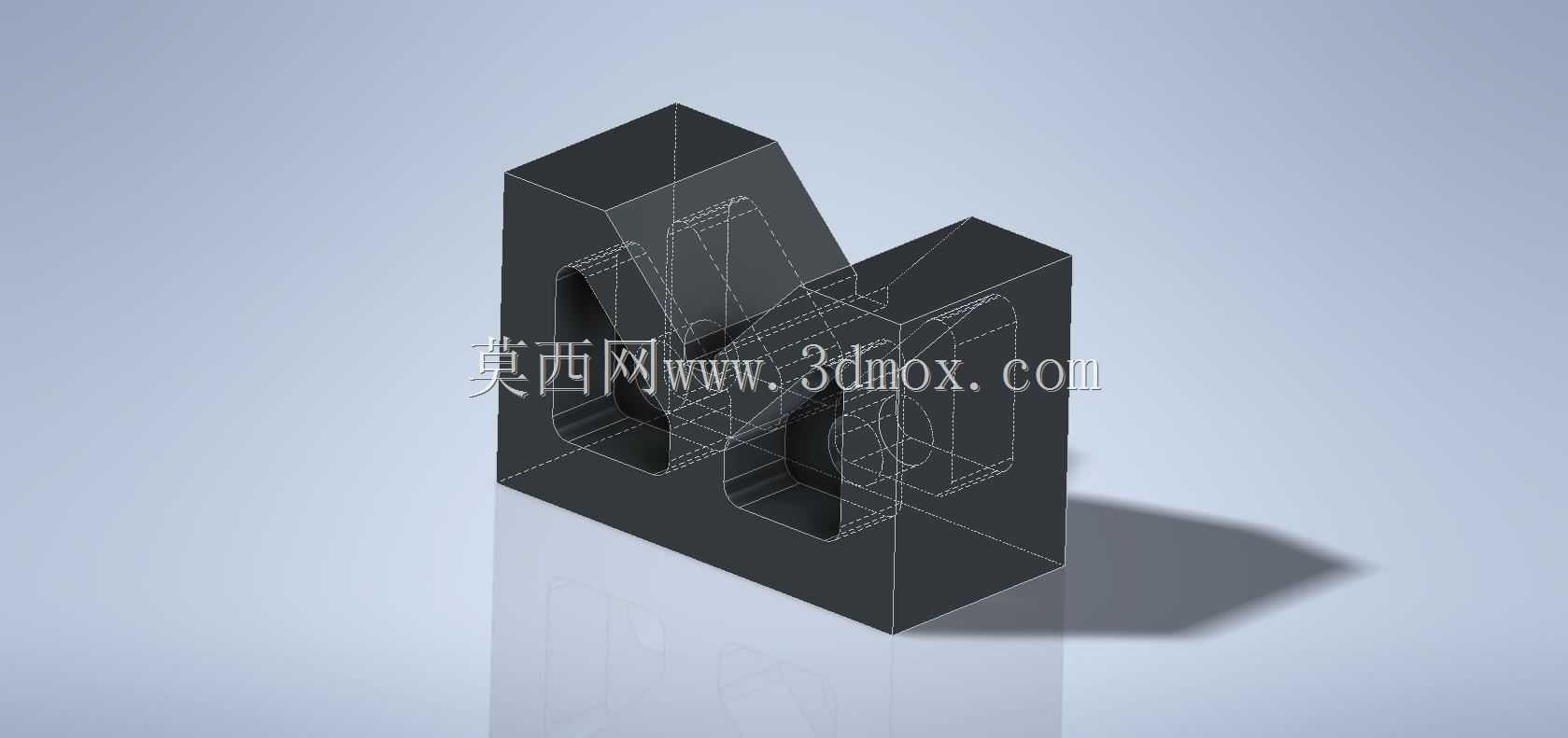 CADʵ��������ƣ�Vee Block��90��, ����Autodesk Inventor