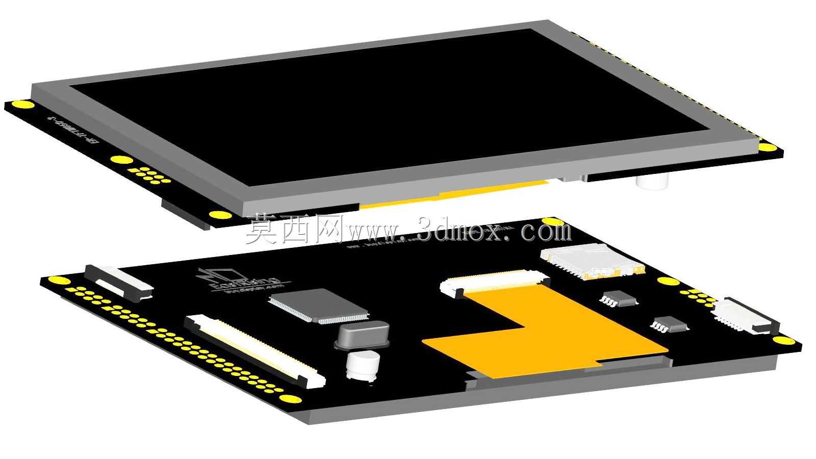 TFT 5Ӣ��LCD��ʾģ�飬���������崮��I2C RA8875