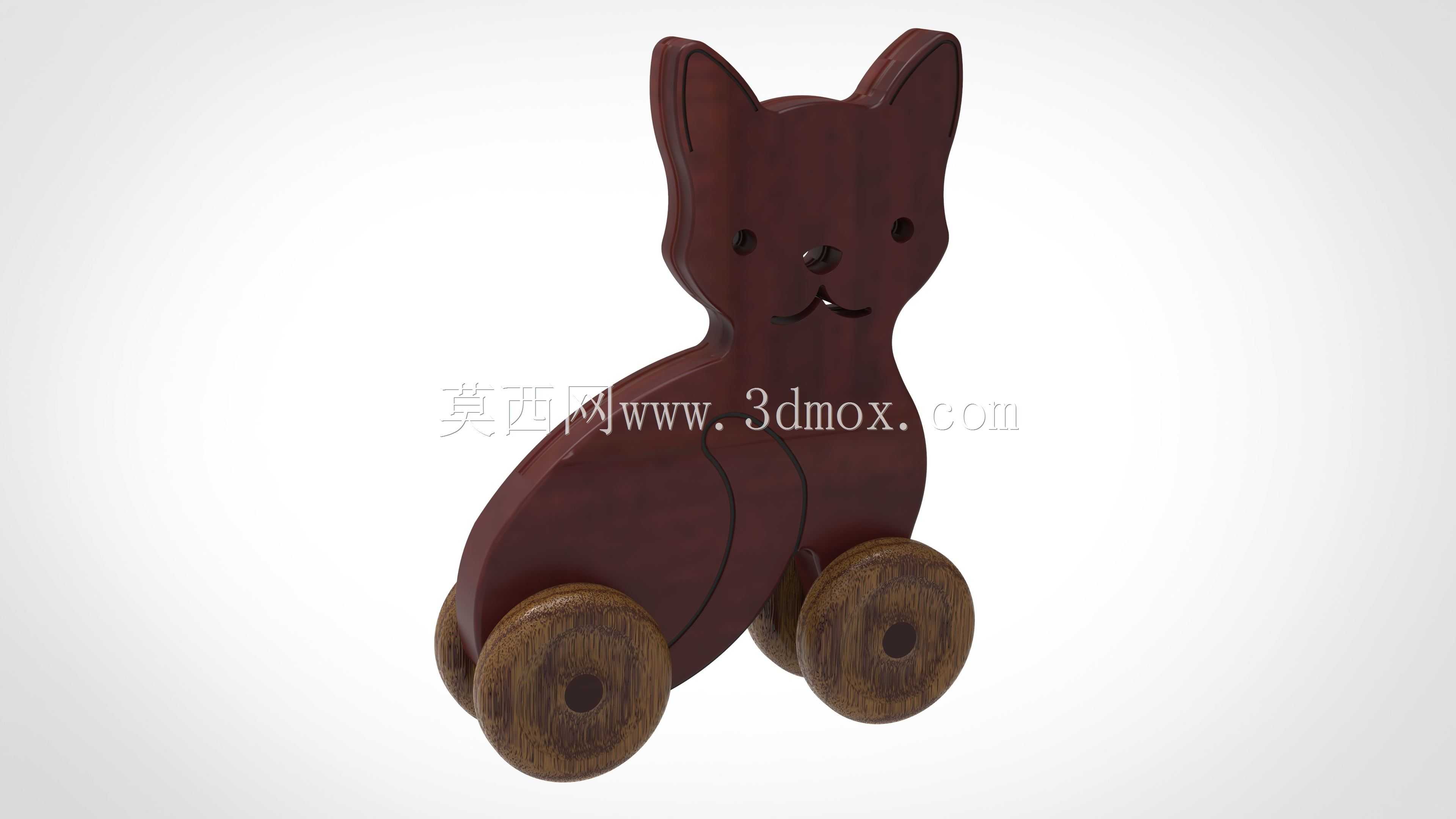 猫狗推玩具