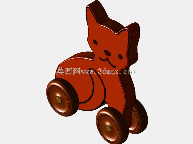 猫狗推玩具