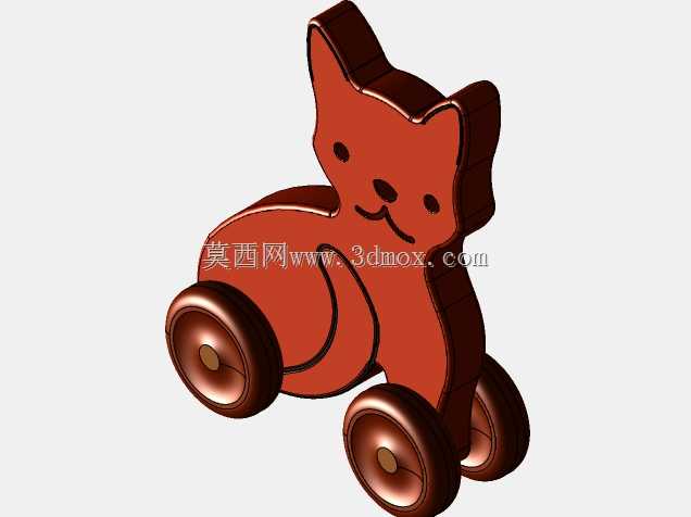 猫狗推玩具