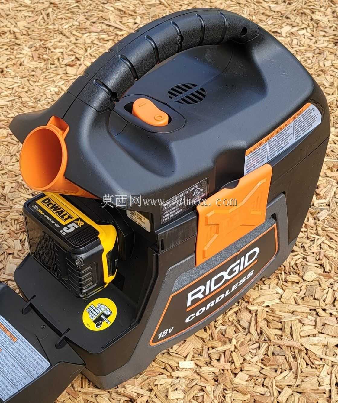 将电池脱蜡至Ridgid车间Vac适配器