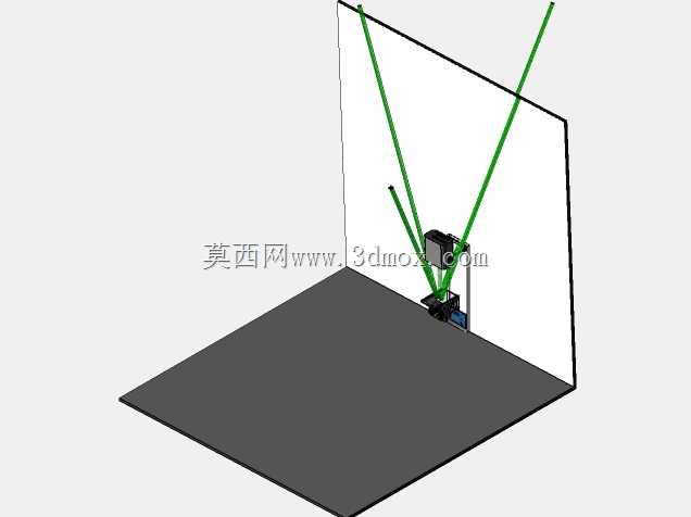 激光显示了伺服电机和arduino对光束的控制