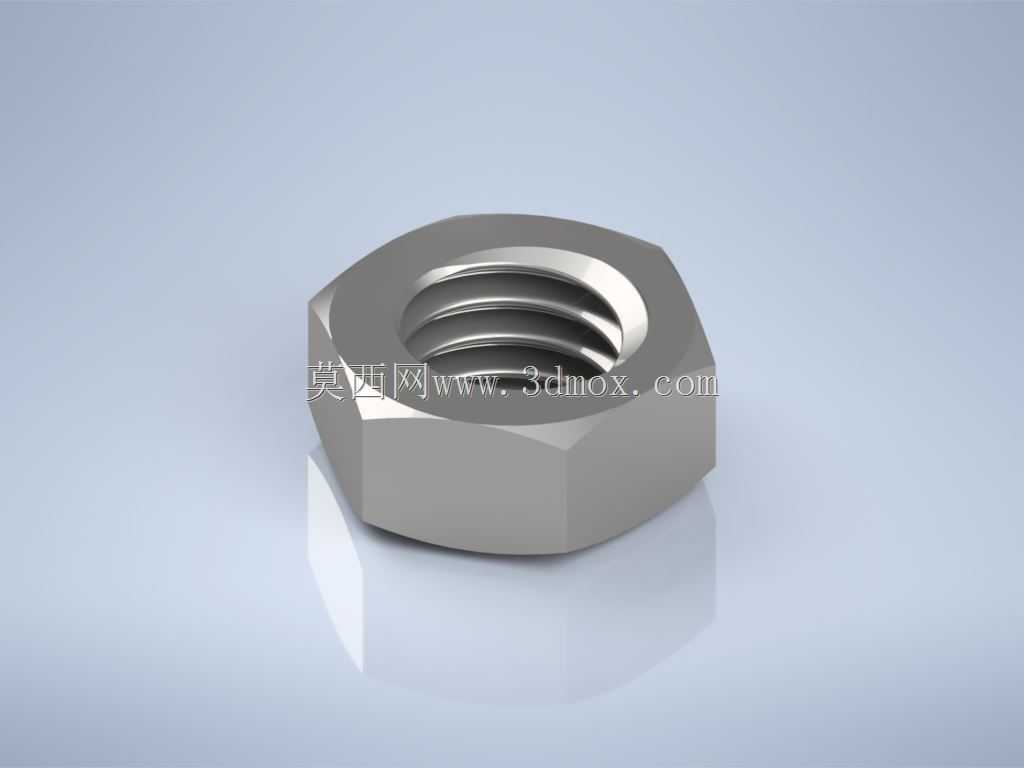 Studycadcam 3D CAD��ϰ818/�����ƵĻ�����ĸ/tuerca basica con rosca Autodesk Inventor Pro