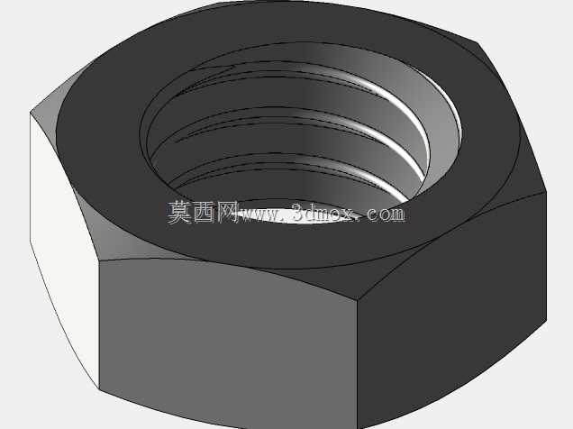 Studycadcam 3D CAD��ϰ818/�����ƵĻ�����ĸ/tuerca basica con rosca Autodesk Inventor Pro
