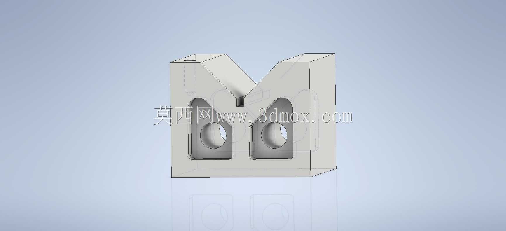Studycadcam 3D��ϰ64��vee block 90�� Autodesk Inventor Pro
