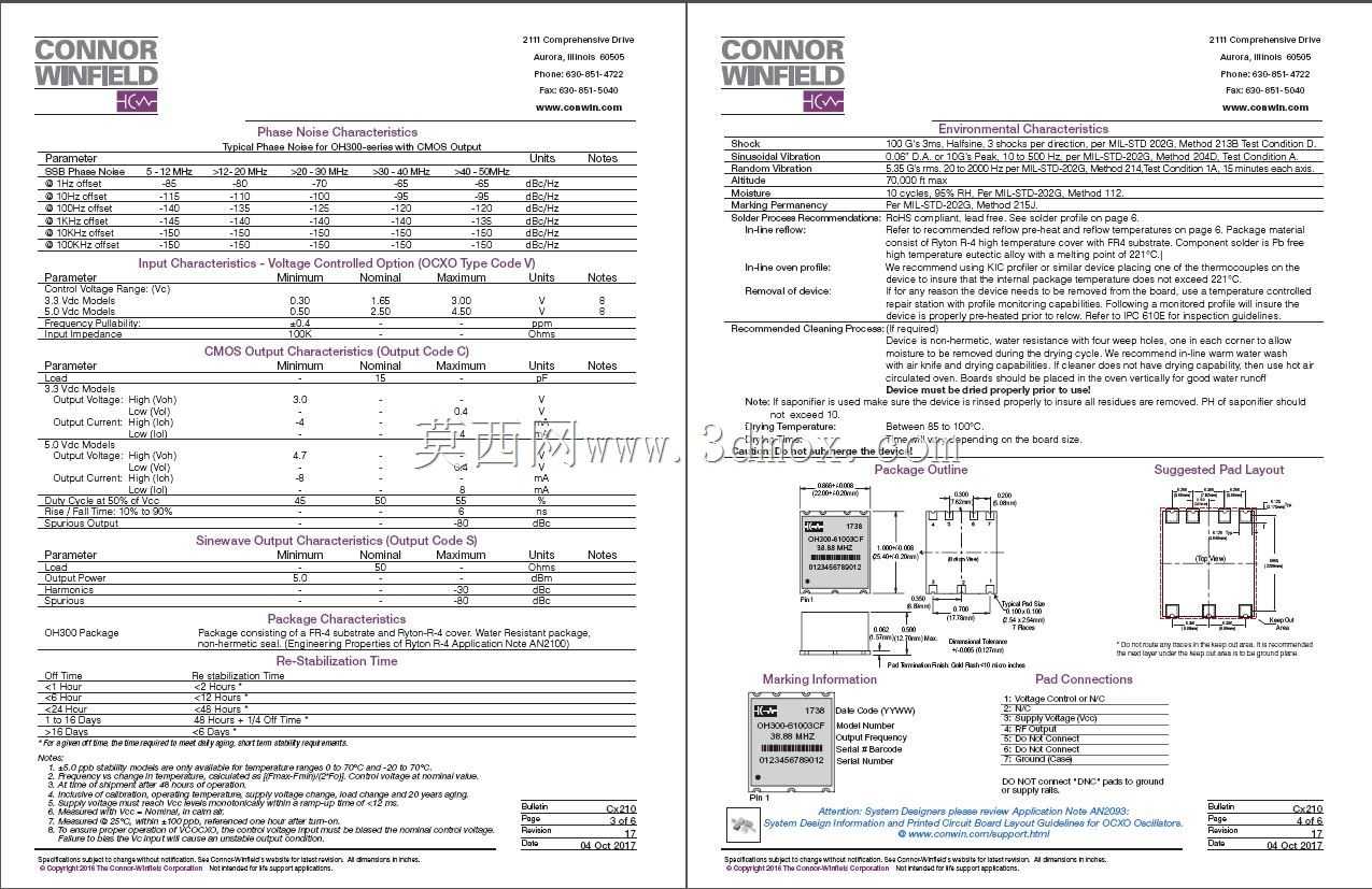 ���ȶ���+/-5 PPB Abracon/ECS/Connor Winfield VCTCXO