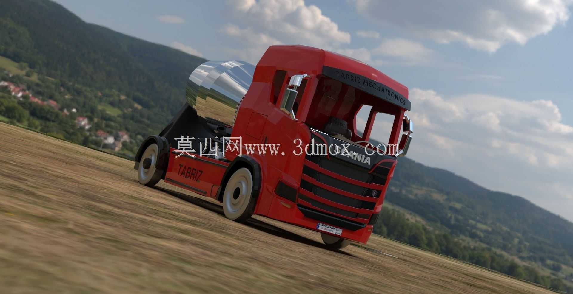 搅拌车SCANIA 3d打印、铣削、车削