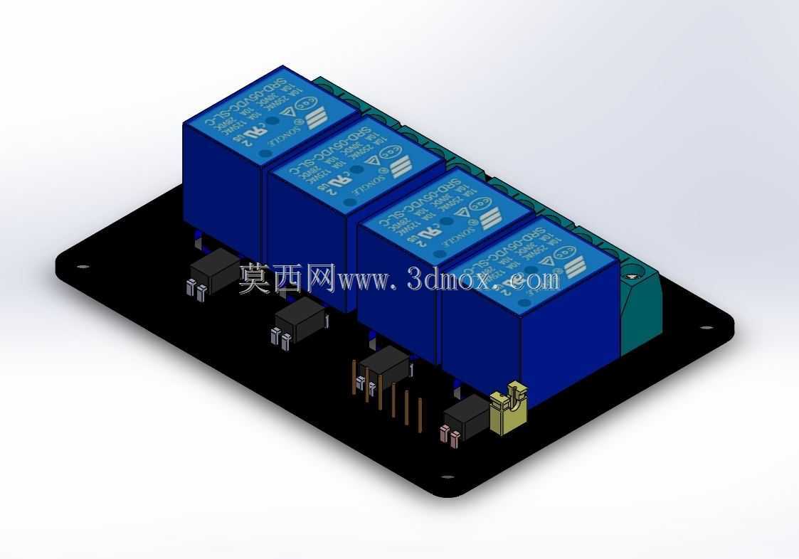 4通道继电器模块-5v无名称