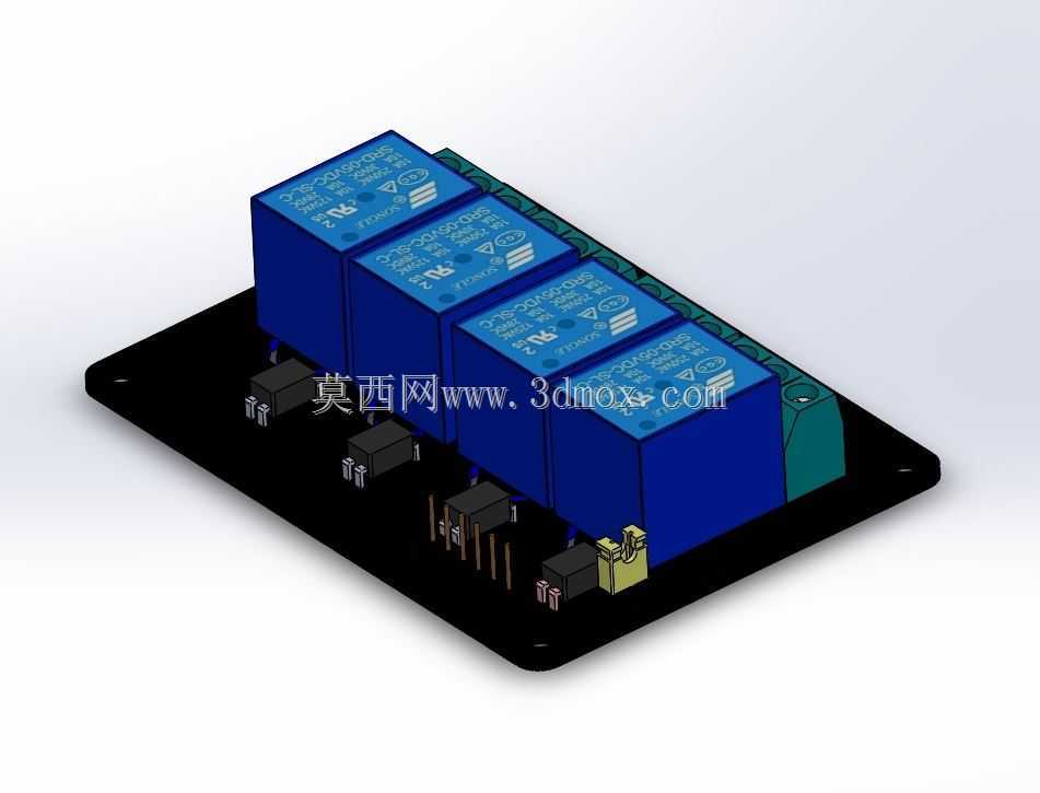 4通道继电器模块-5v无名称