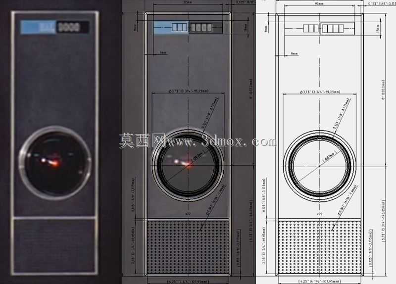HAL9000复制品-基于Amadeus Prokopiak工作的带有Fusion 360文件的电子项目箱