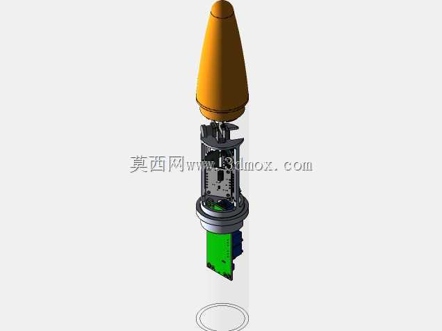 40mm探空火箭电子舱