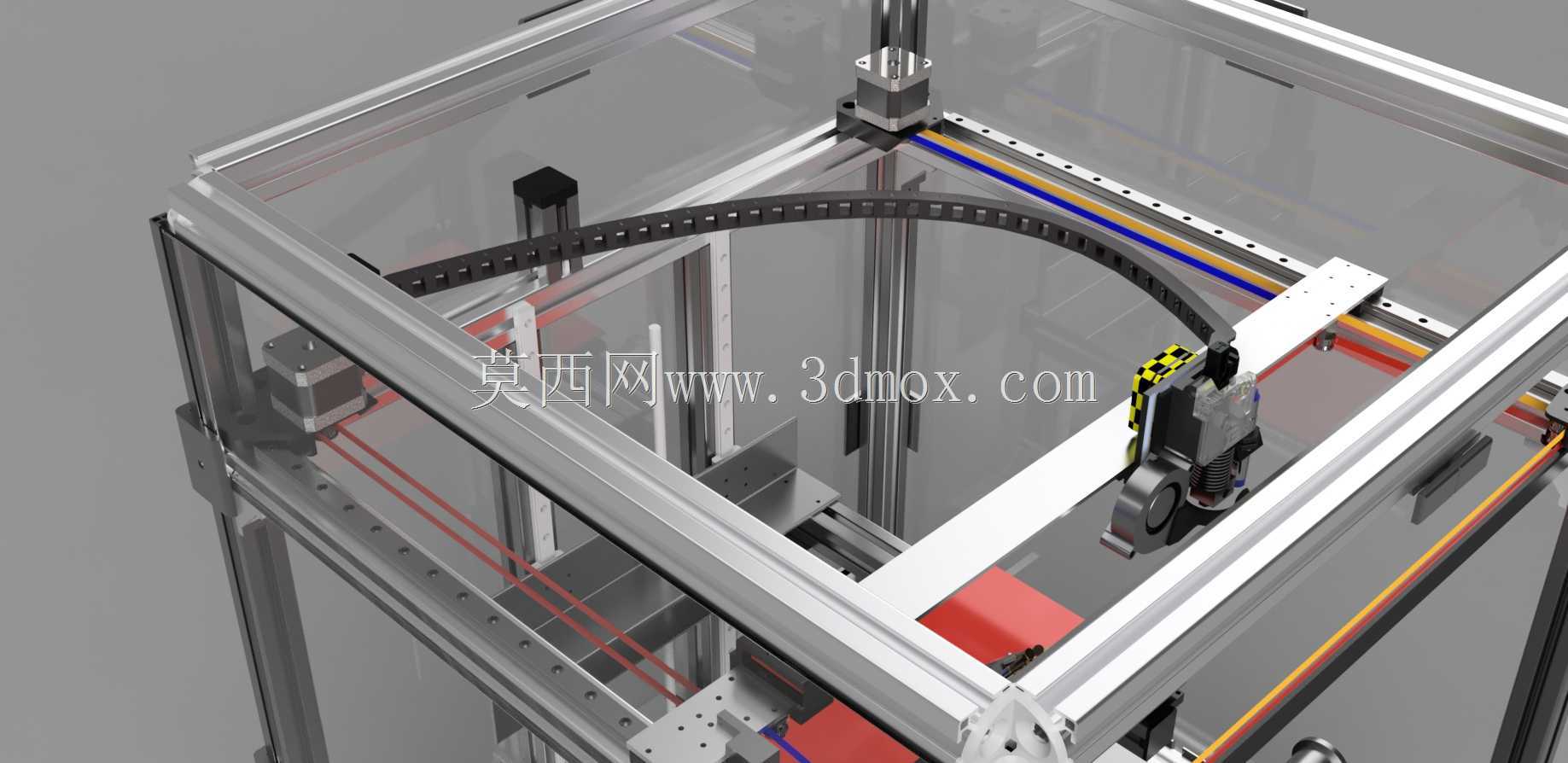带功能接头的Fusion 360电缆拖链