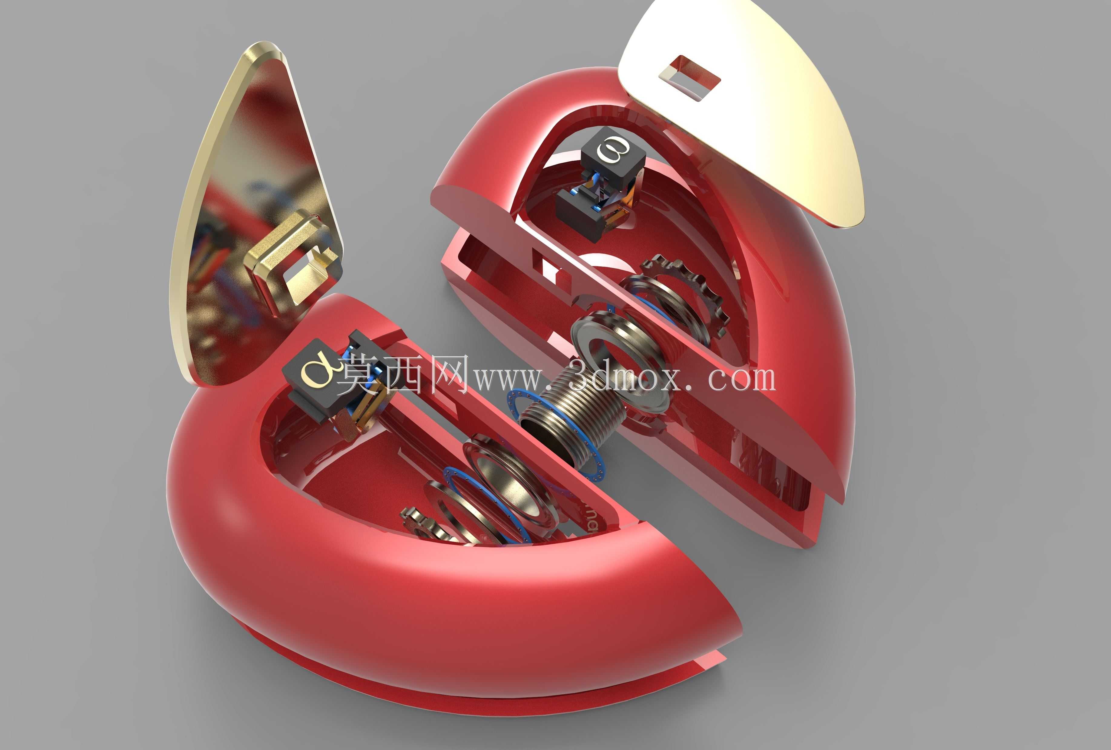心形盒2.0,用于3D打印\u0026数控铣削