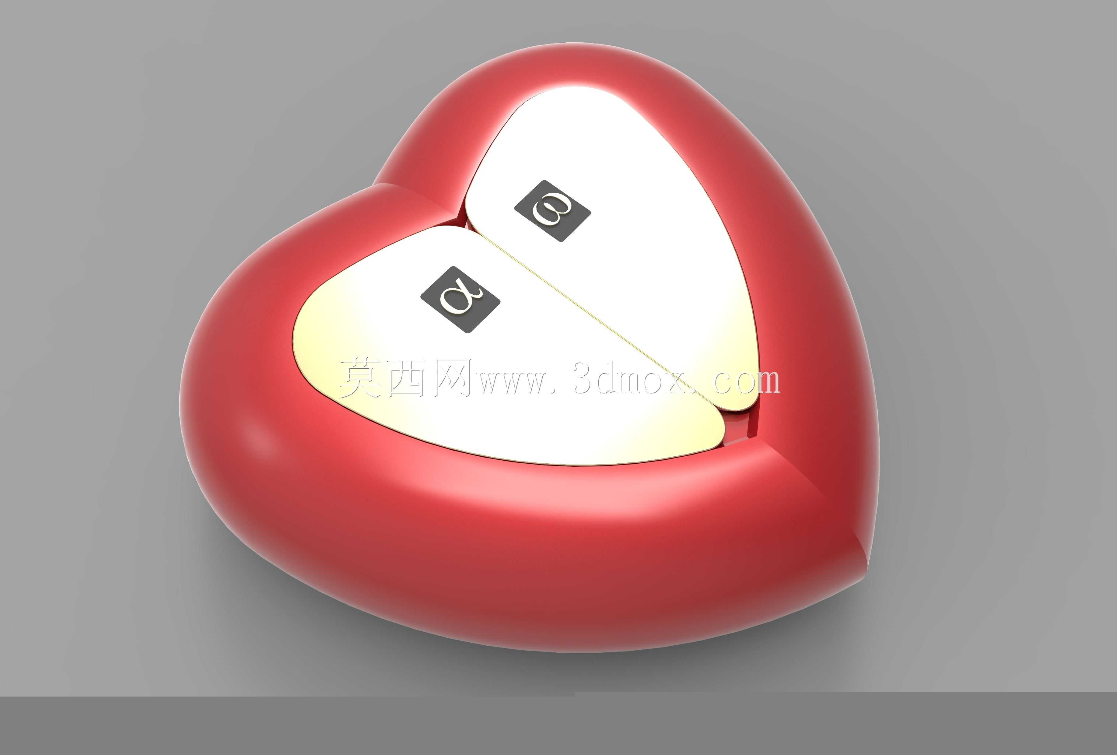 心形盒2.0,用于3D打印\u0026数控铣削