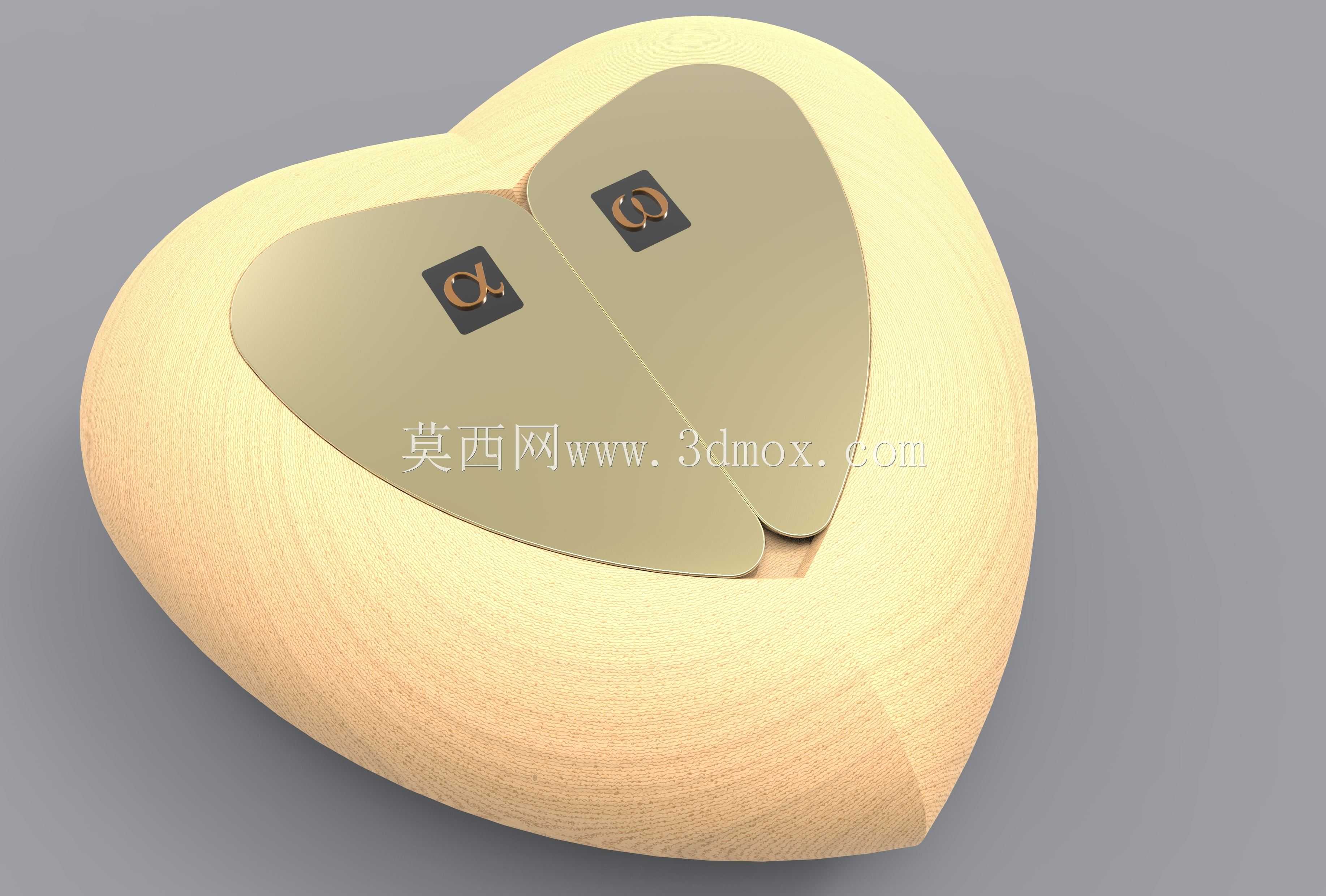 心形盒2.0,用于3D打印\u0026数控铣削