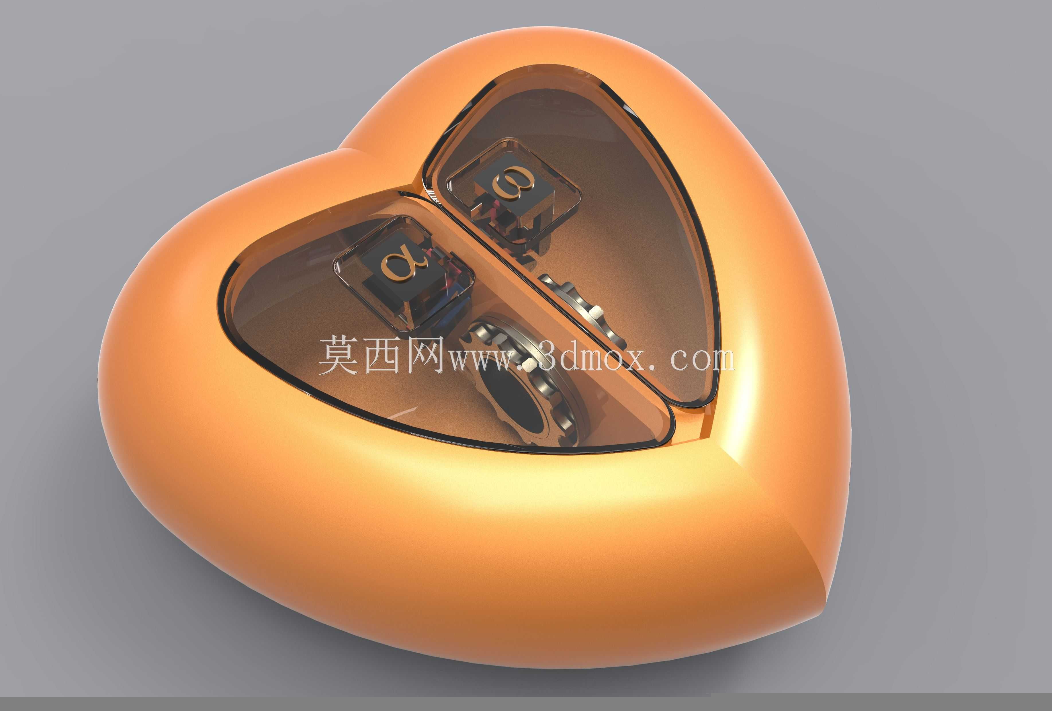 心形盒2.0,用于3D打印\u0026数控铣削