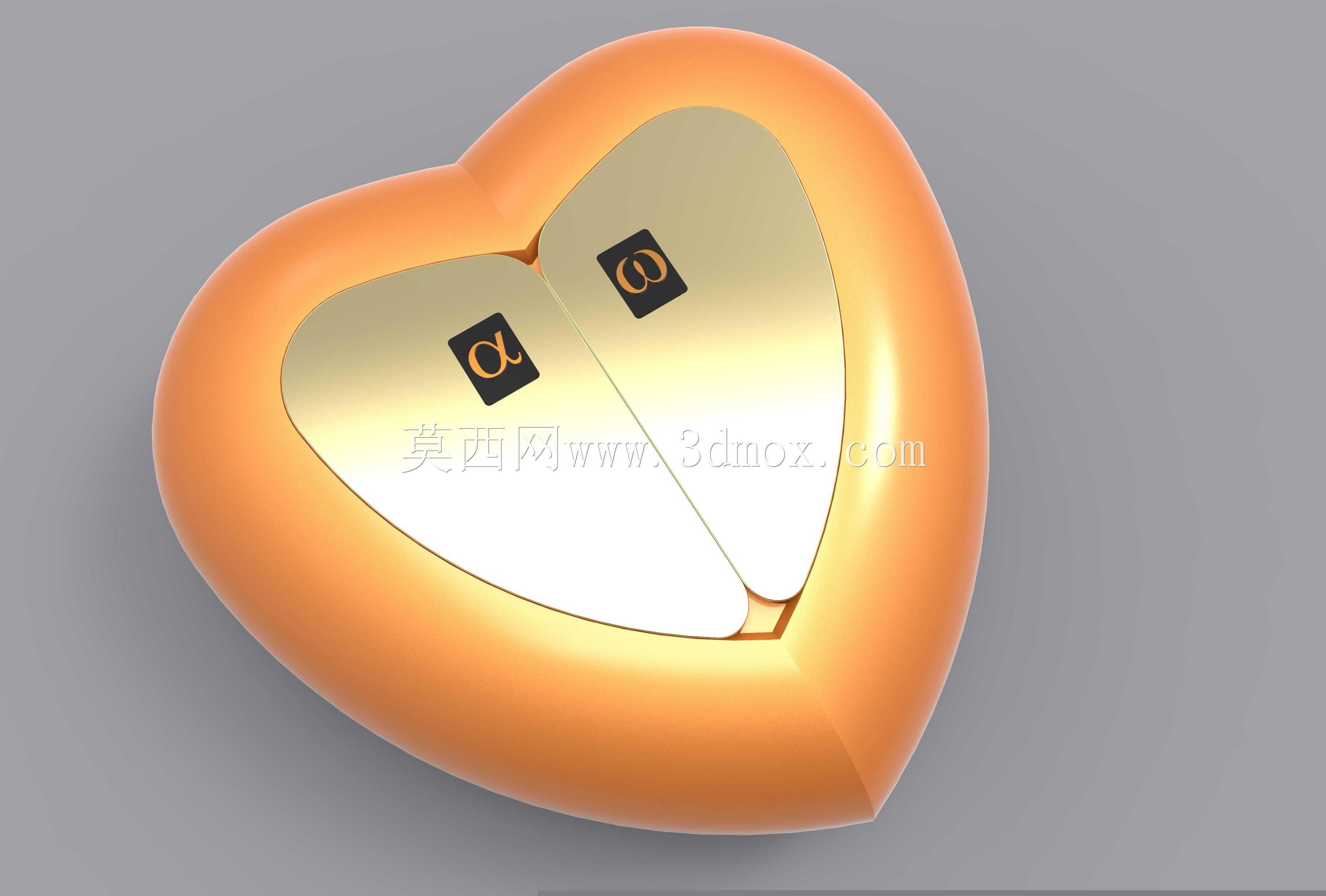 心形盒2.0,用于3D打印\u0026数控铣削