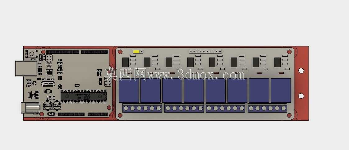 arduino UNO+8�̵���ģ���DIN���찲װ