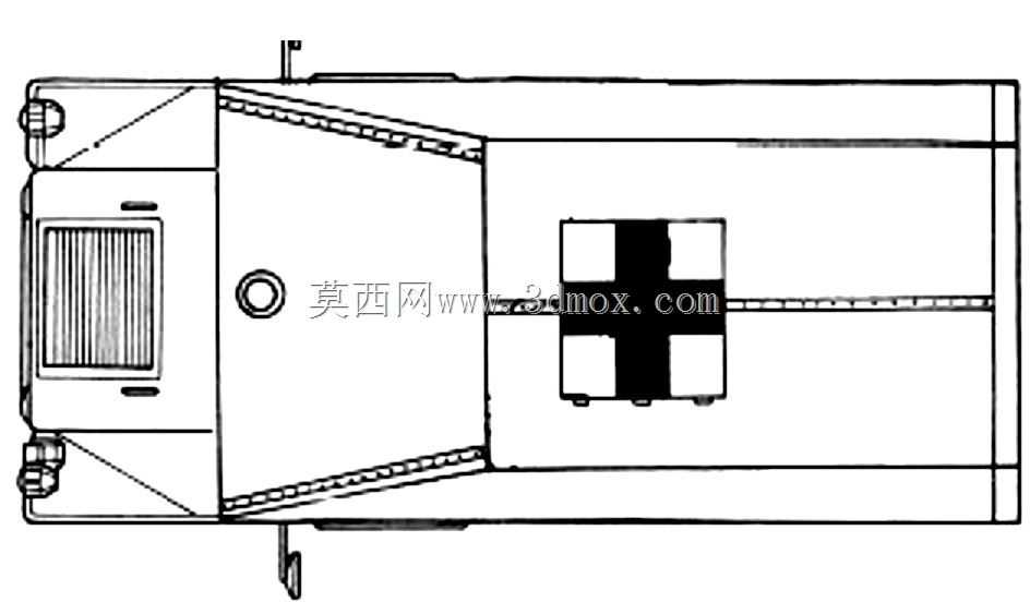 用于3D打印的Humvee救护车(比例1/48)
