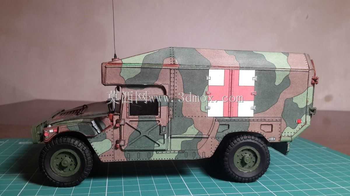 用于3D打印的Humvee救护车(比例1/48)