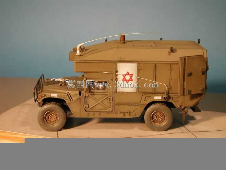 用于3D打印的Humvee救护车(比例1/48)