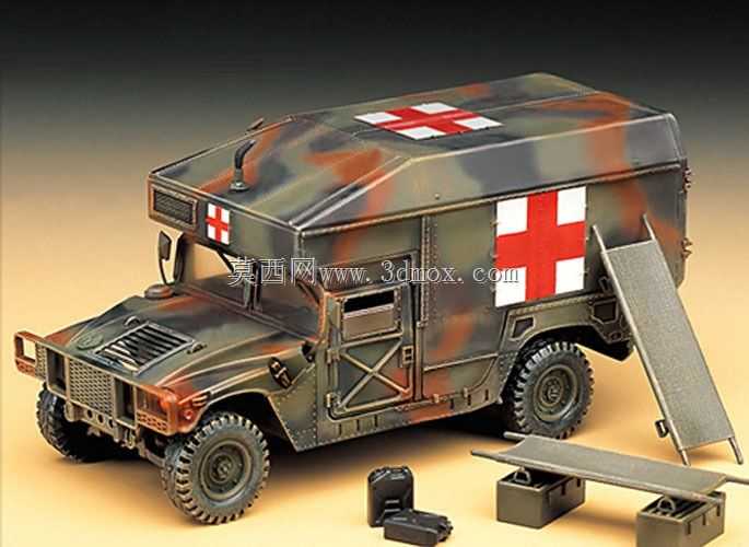 用于3D打印的Humvee救护车(比例1/48)