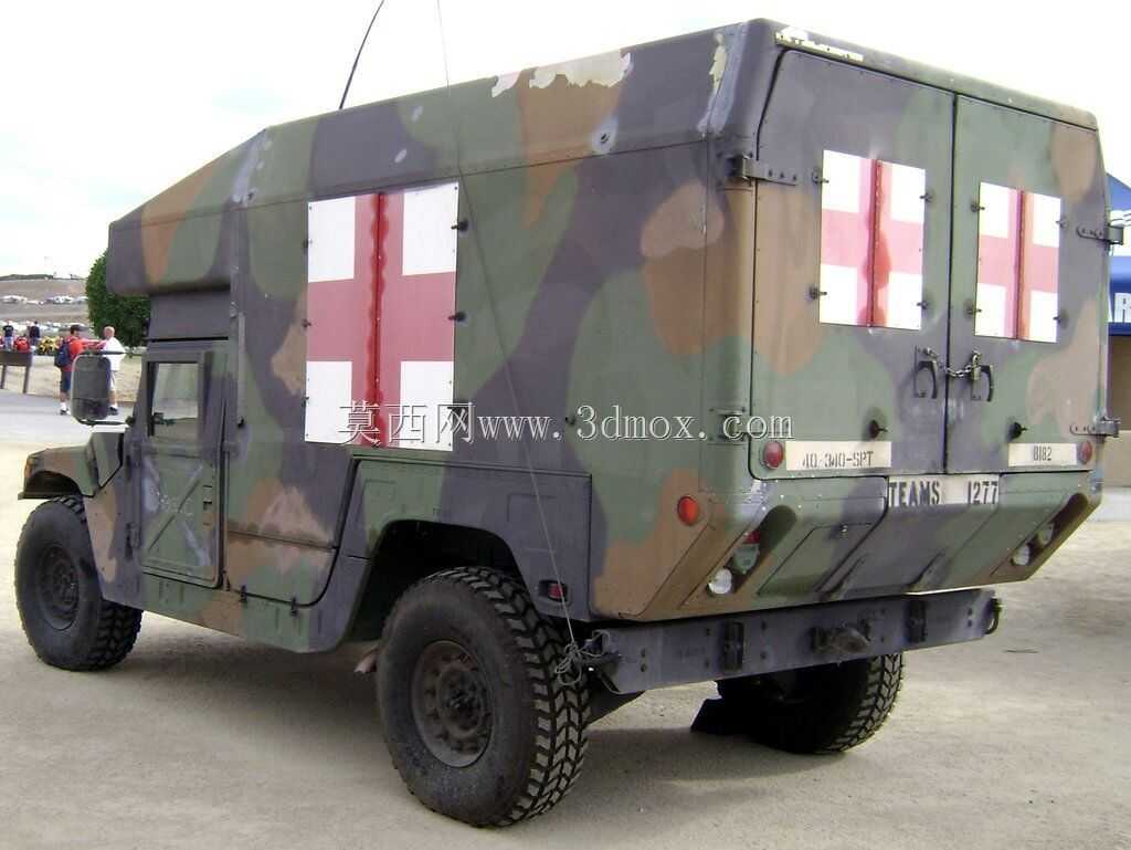 用于3D打印的Humvee救护车(比例1/48)