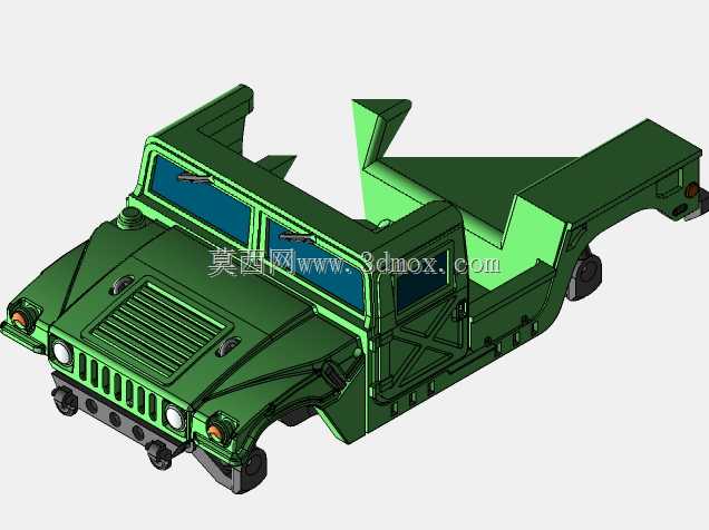用于3D打印的Humvee救护车(比例1/48)