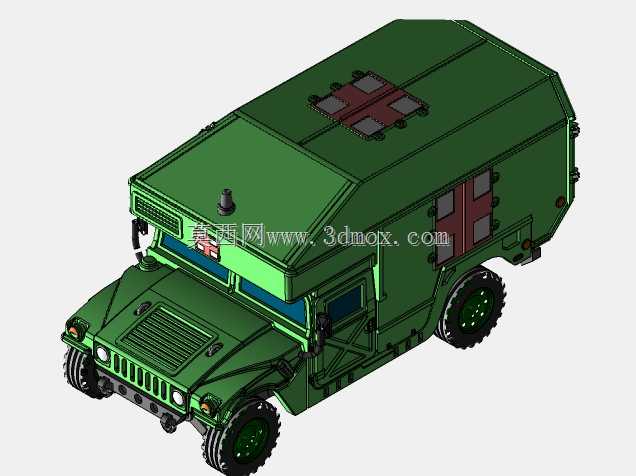 用于3D打印的Humvee救护车(比例1/48)