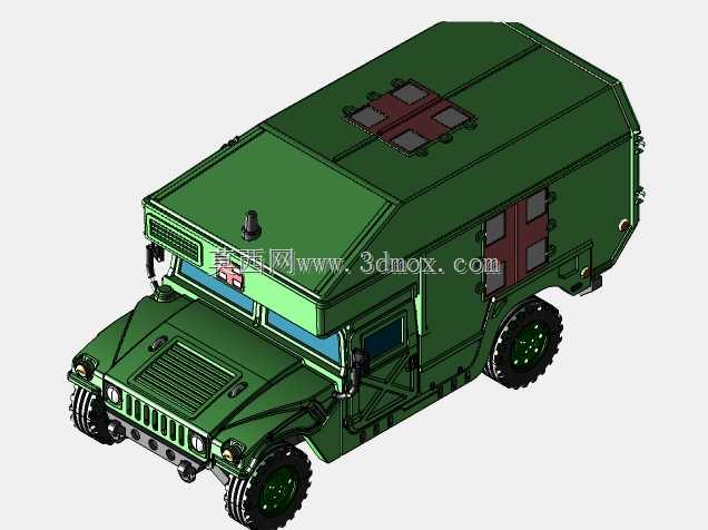 用于3D打印的Humvee救护车(比例1/48)