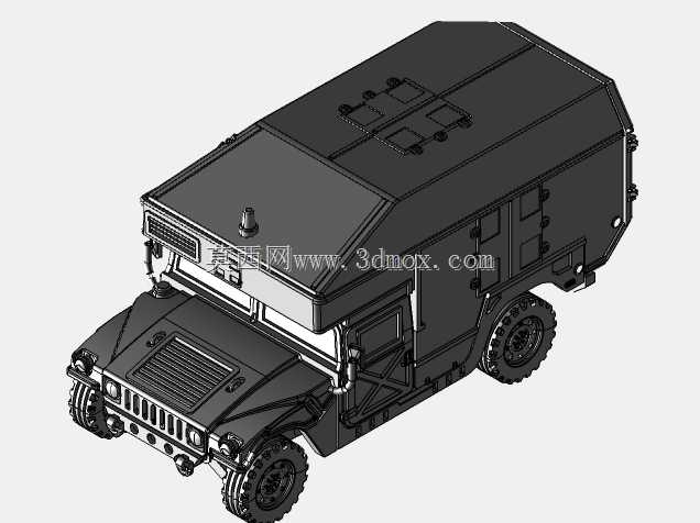 用于3D打印的Humvee救护车(比例1/48)
