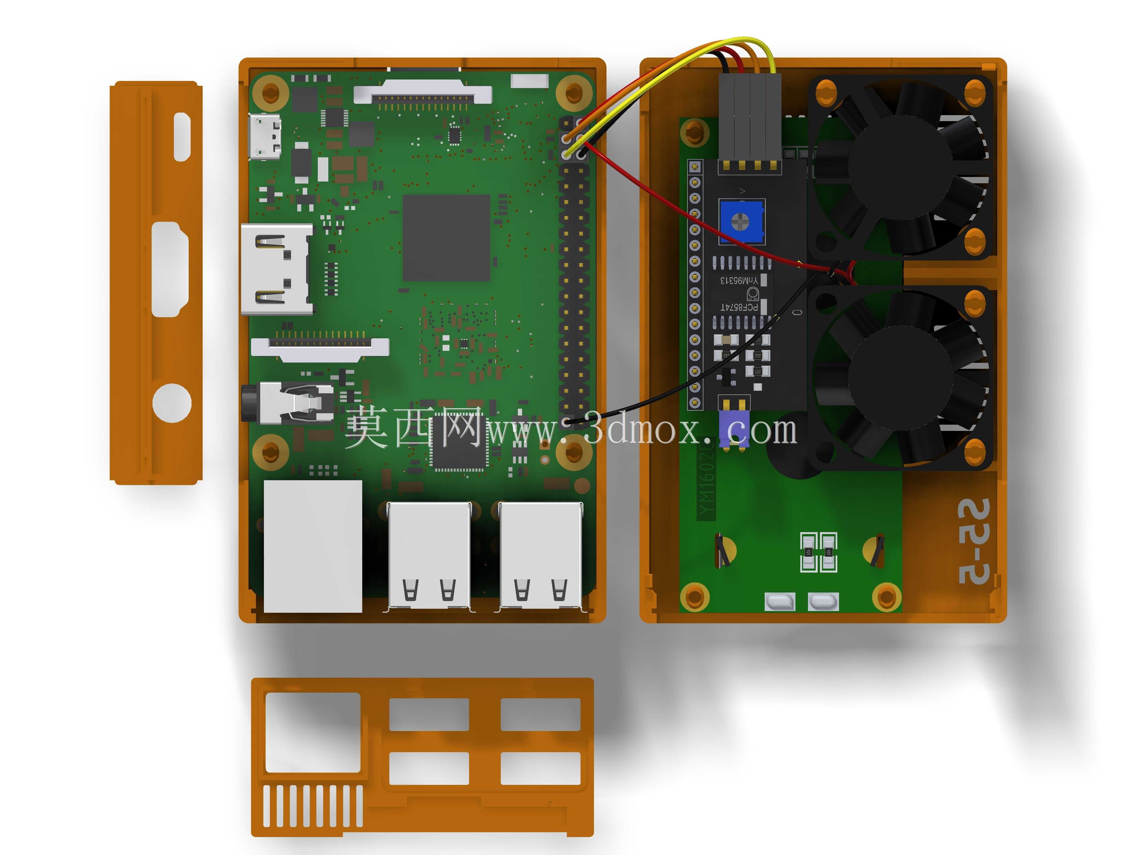 Raspberry Pi 3 B����ǣ���1602��ʾ��