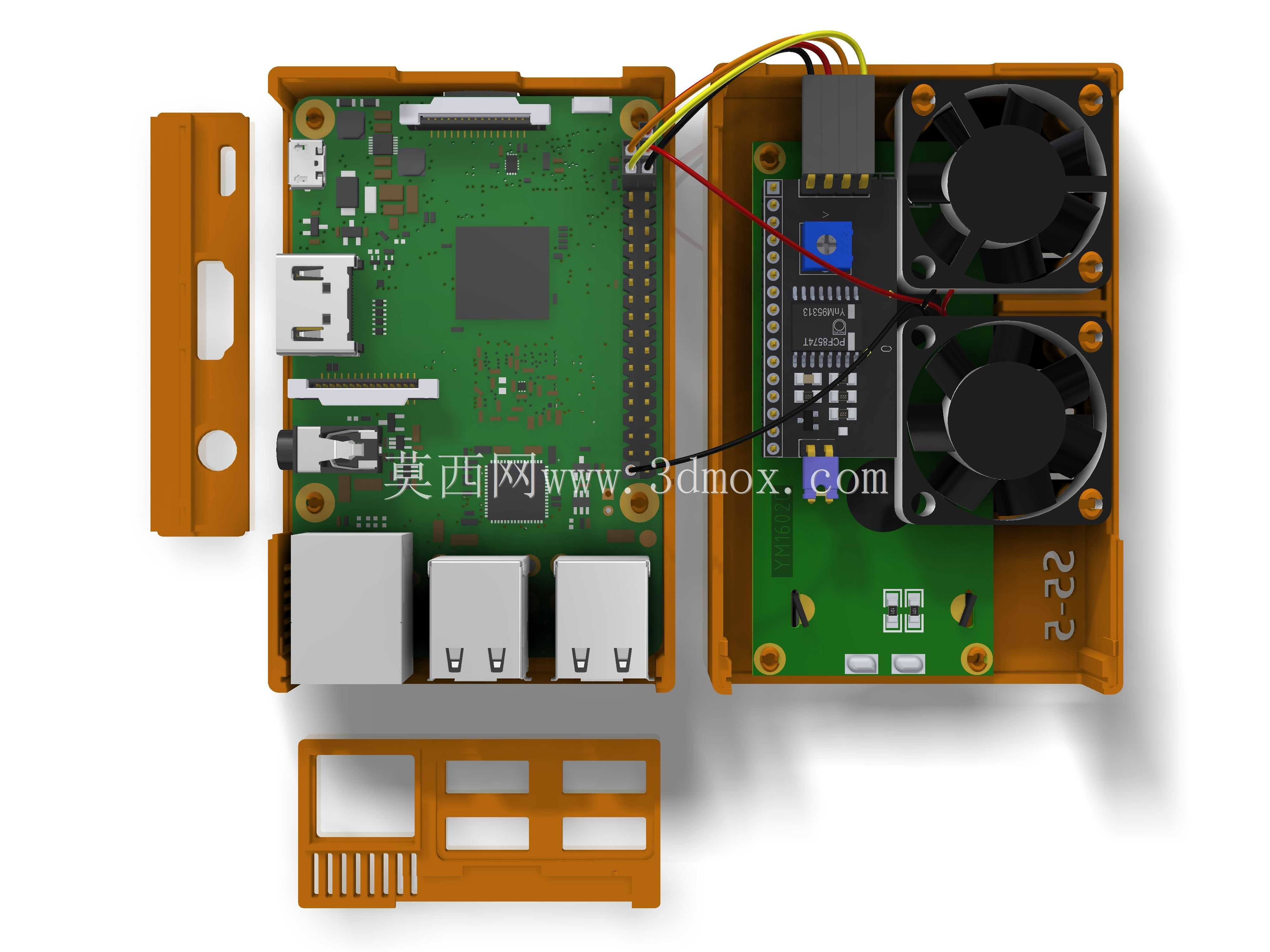 Raspberry Pi 3 B����ǣ���1602��ʾ��