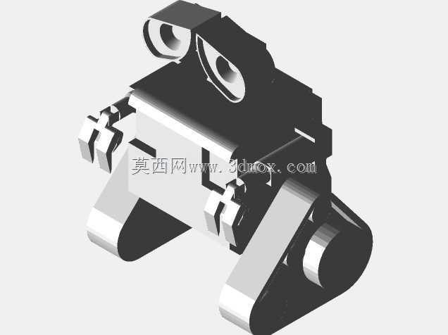 三维可打印Wall-E(比例尺~1:20)