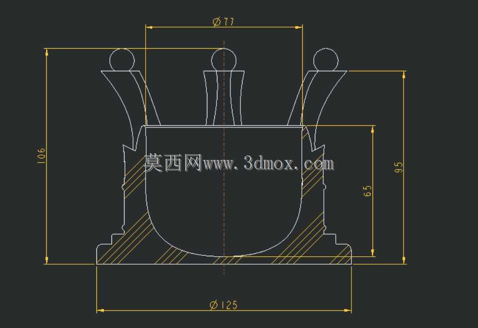 皇冠铅笔夹(4M会员奖杯)