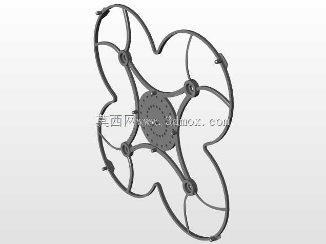 迷你四驱机3D可打印底座