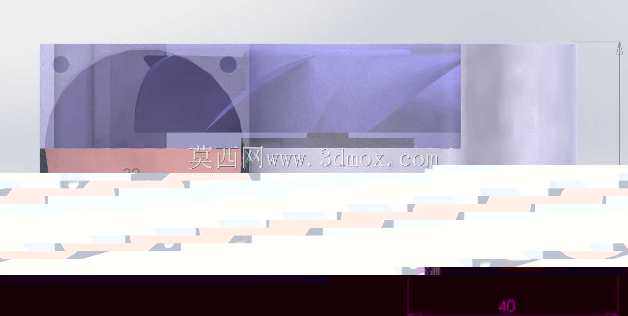 老款80*25风扇v2.40mm的3D打印升级版