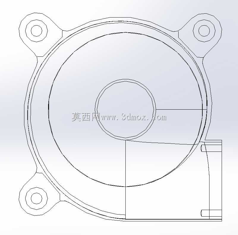 老款80*25风扇v2.40mm的3D打印升级版